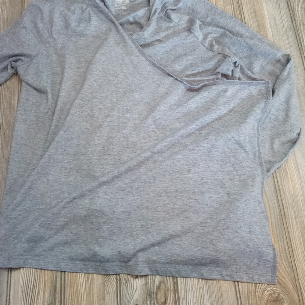 Simple Basic Flowy Open Front Long Sleeve Gray Li… - image 7